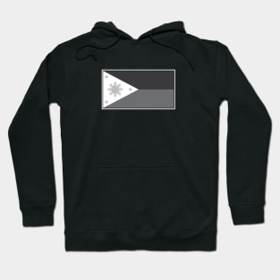 Philippines Black and White Flag Hoodie